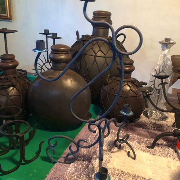 Candle stand-handmade antique - Picture 1 of 3